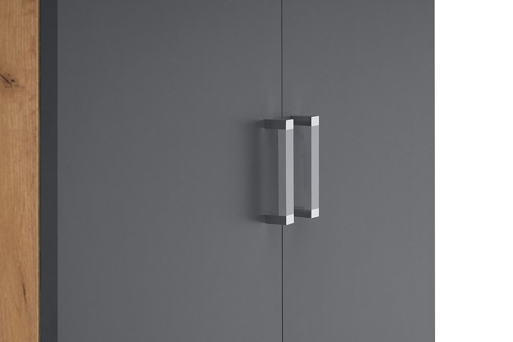 Шкаф Мартина 2-дверный графит / дуб крафт