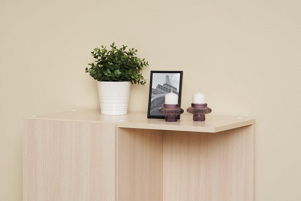 Стол компьютерный №1 дуб беленый