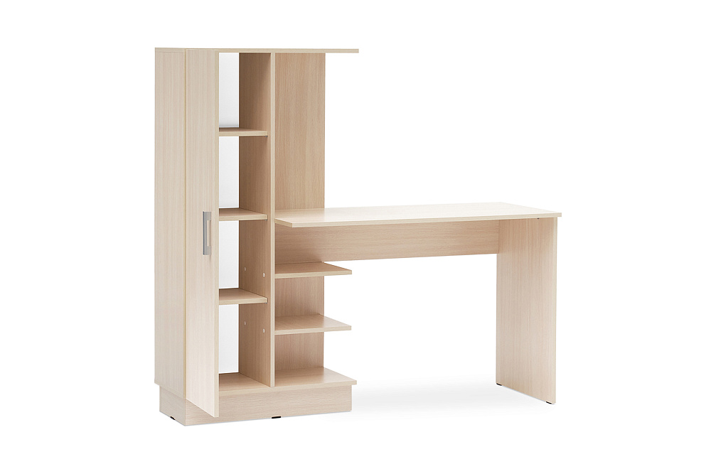 Стол компьютерный №1 дуб беленый