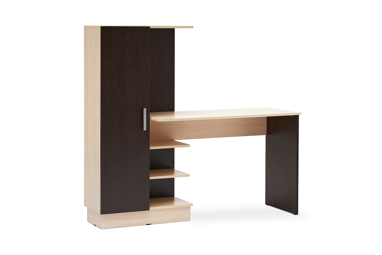 Стол компьютерный №1 дуб беленый / венге