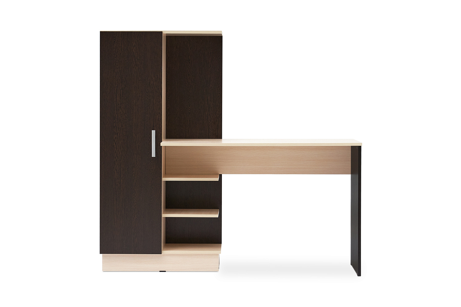 Стол компьютерный №1 дуб беленый / венге