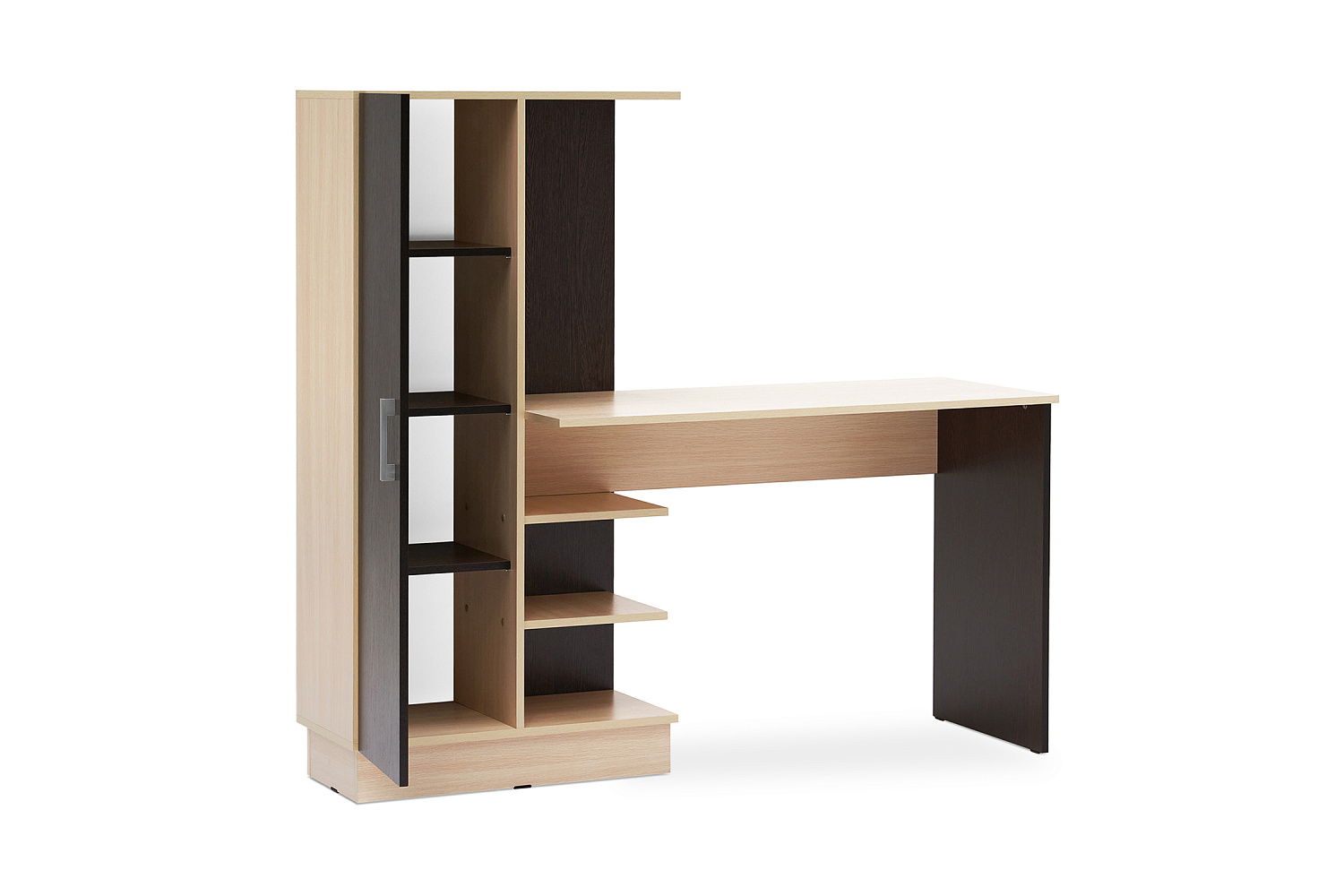 Стол компьютерный №1 дуб беленый / венге