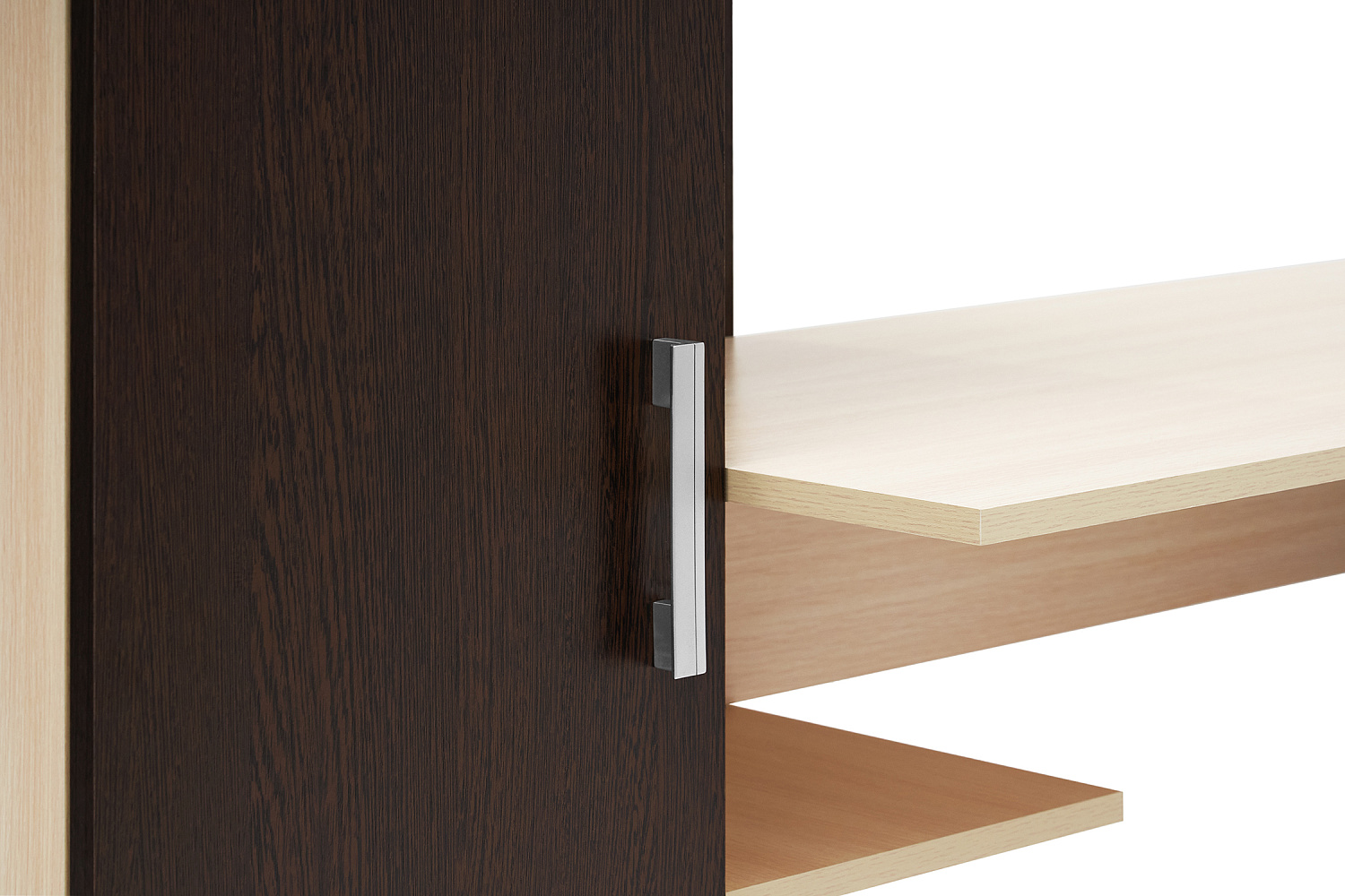 Стол компьютерный №1 дуб беленый / венге