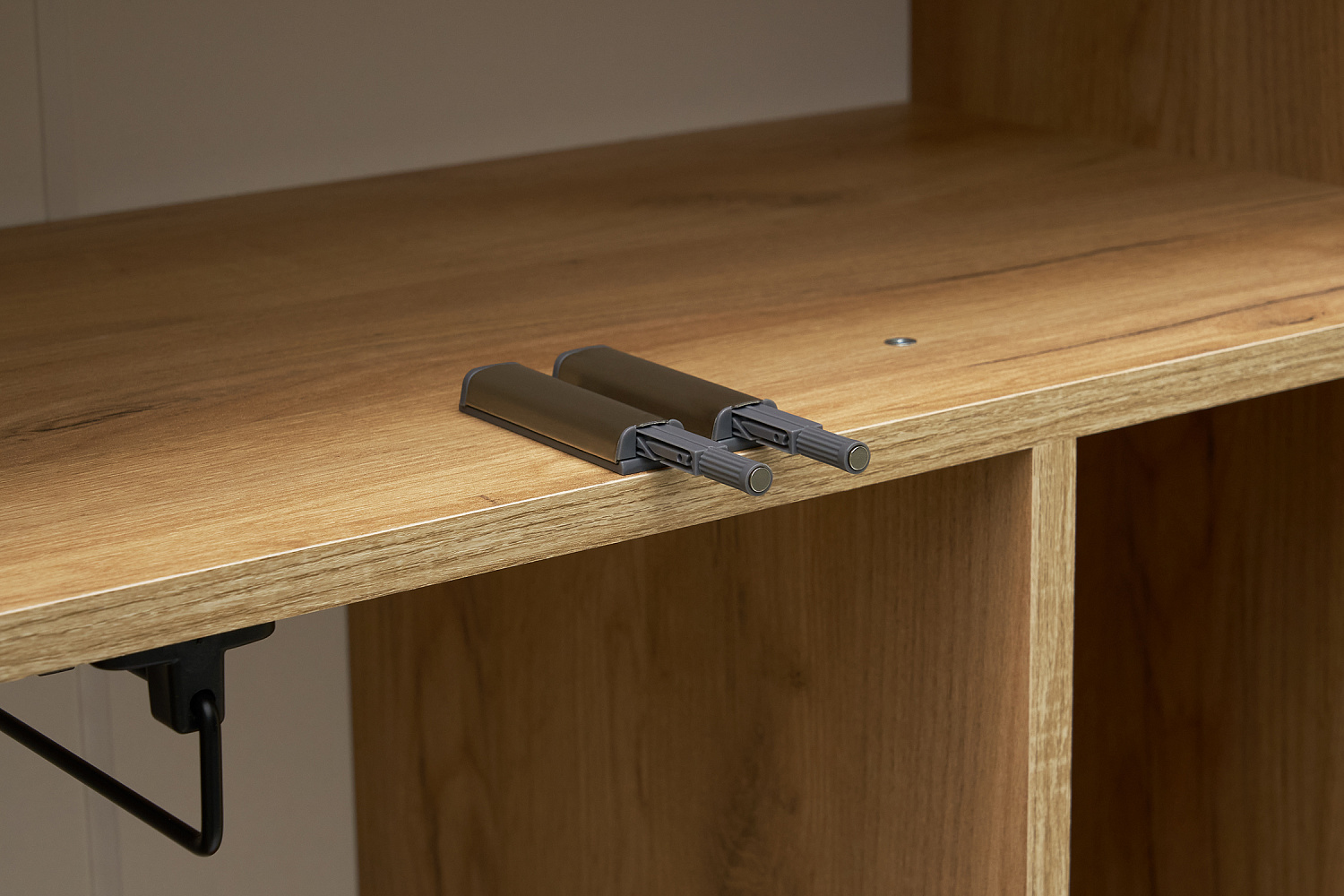 Шкаф 2-х дверный Челси Color дуб крафт / слоновая кость / глиняный серый