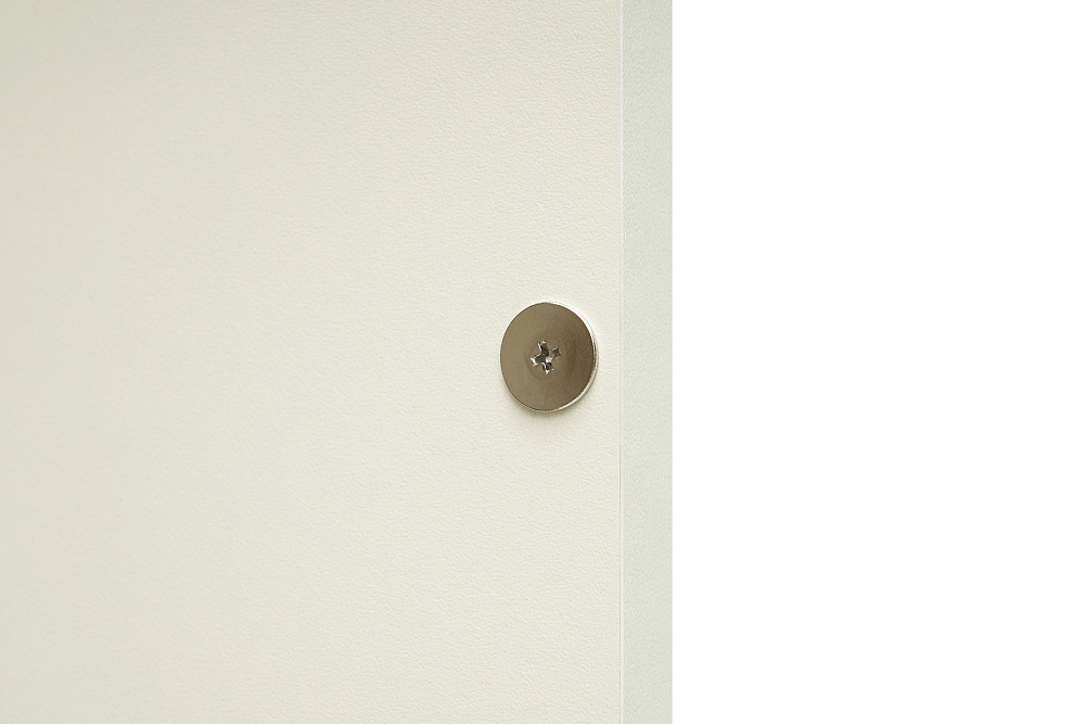 Шкаф 2-х дверный Челси Color дуб крафт / слоновая кость / глиняный серый