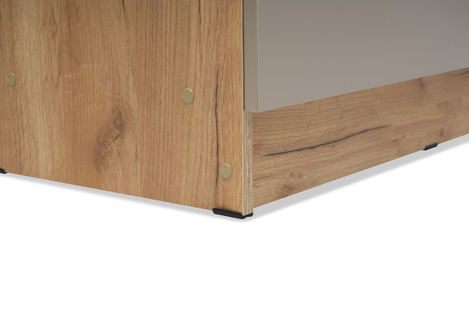 Шкаф 2-х дверный Челси Color дуб крафт / слоновая кость / глиняный серый