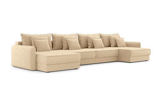 Диван п-образный тик-так Антей М2О2 песочный