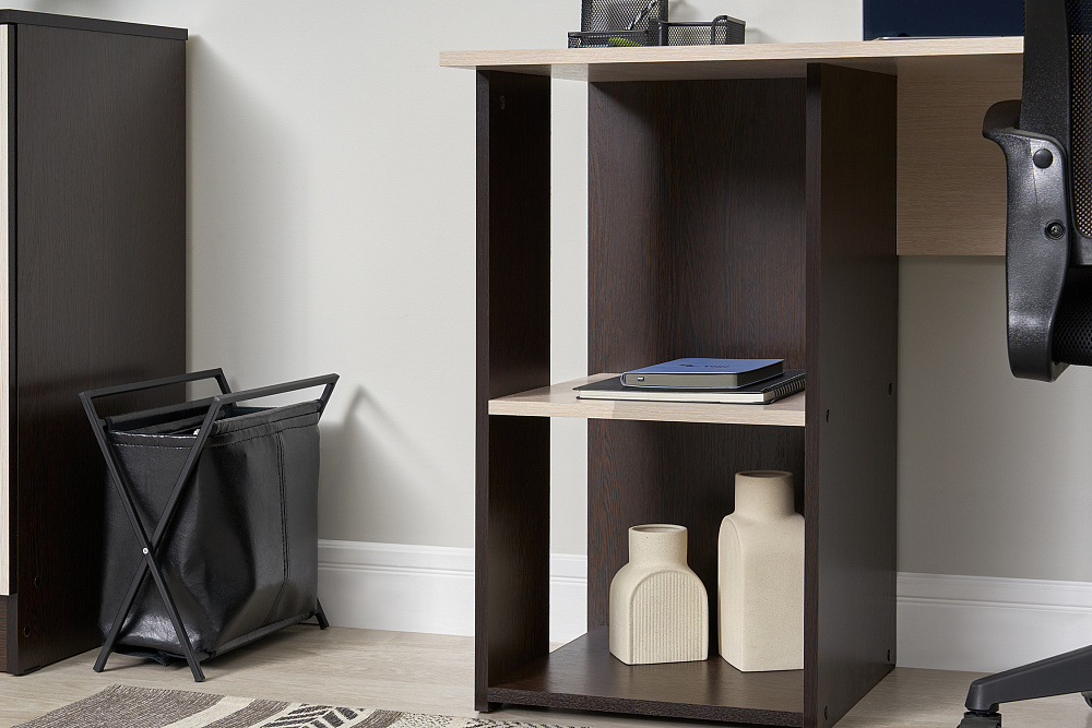 Компьютерный стол с надстройкой Олимп венге / дуб белфорд 