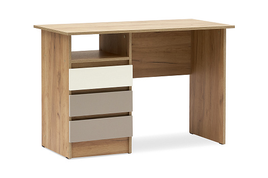 Стол письменный Челси Color дуб крафт / слоновая кость / глиняный серый