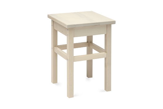 Табурет на прямых ножках массив выбеленная береза