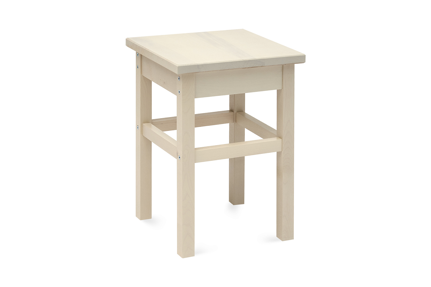 Табурет на прямых ножках массив выбеленная береза