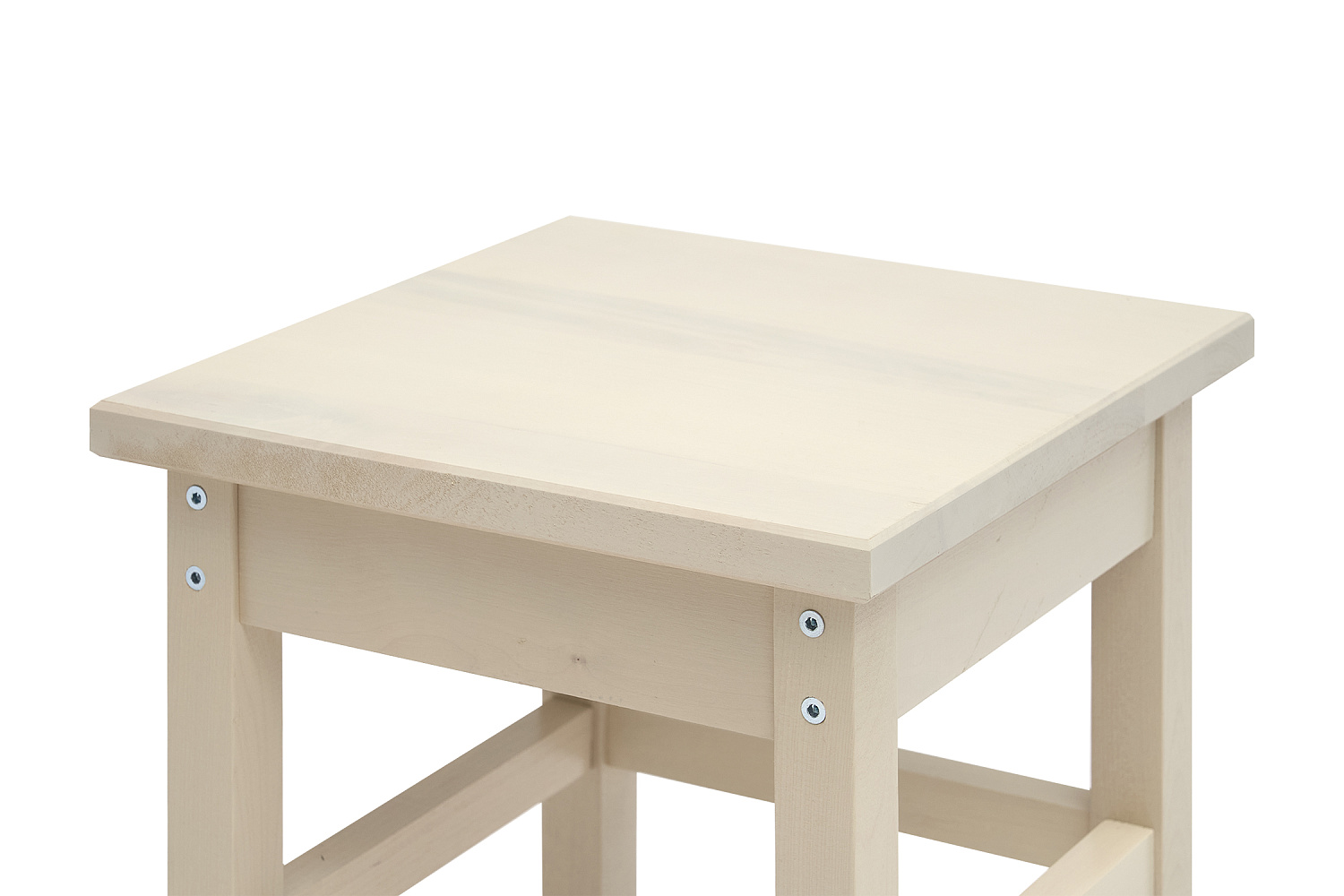 Табурет на прямых ножках массив выбеленная береза