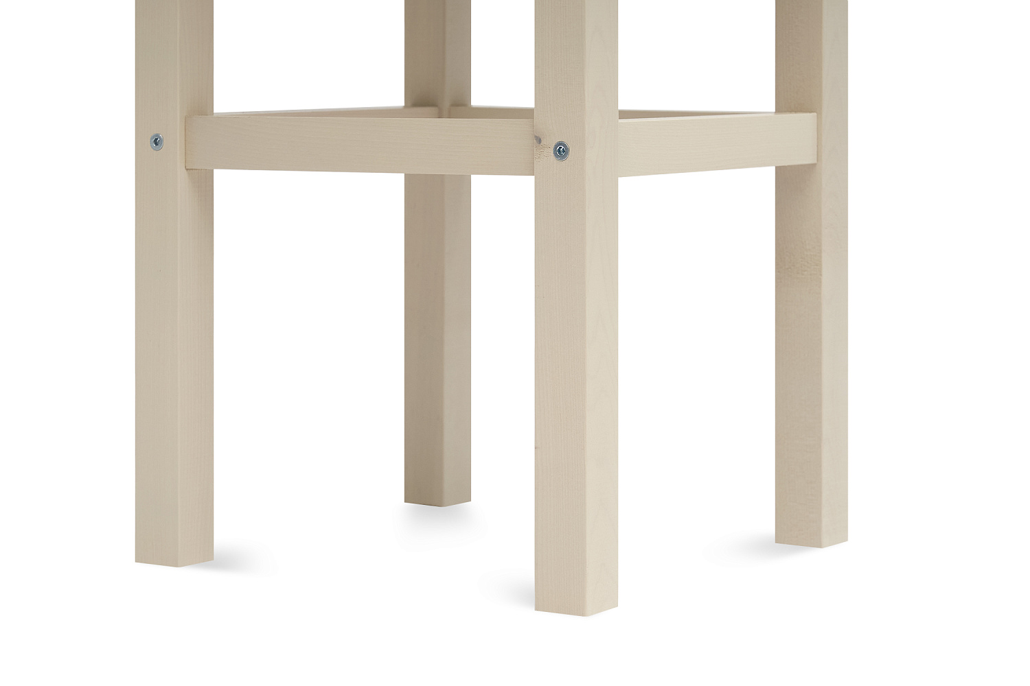 Табурет на прямых ножках массив выбеленная береза