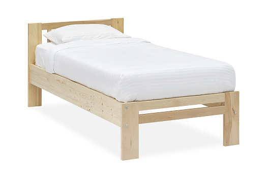 Кровать Массив 0.9 м натуральный