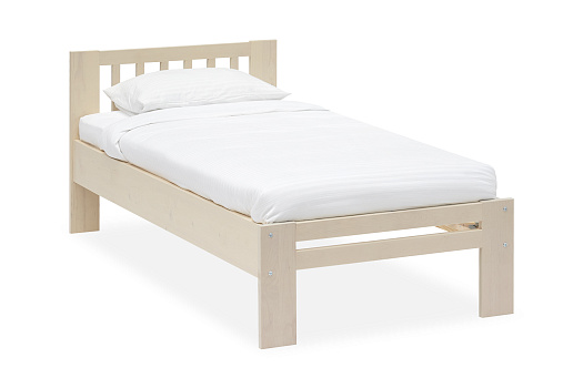 Кровать Массив 0.9 м выбеленная береза