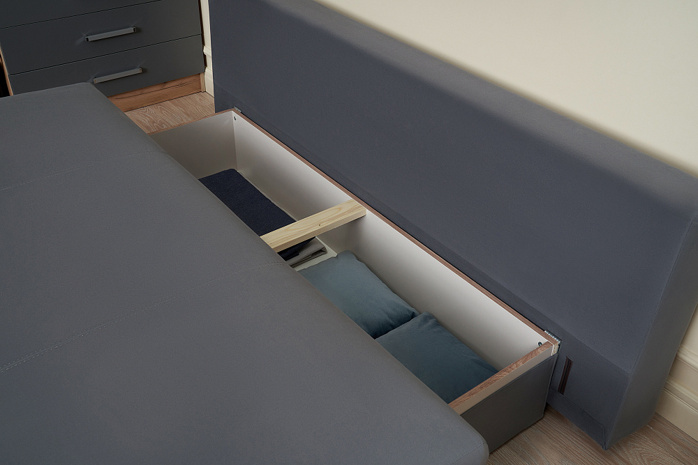 Диван еврокнижка Лира Лайт серый