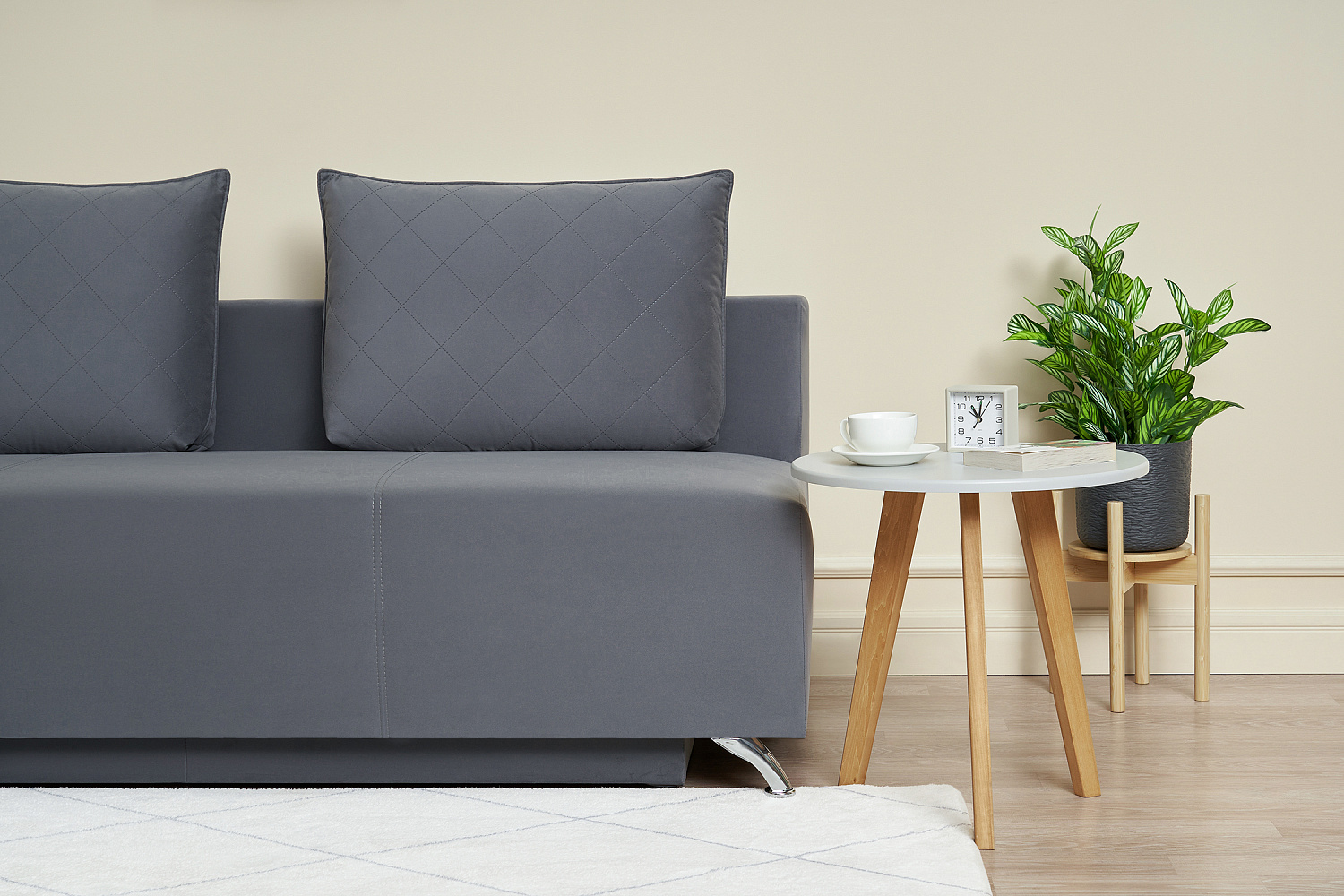 Диван еврокнижка Лира Лайт серый