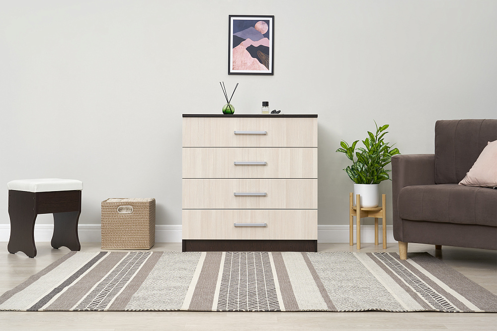 Комод с 4-мя ящиками Фиеста венге / лоредо