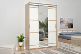 Шкаф-купе Сакура 1.5 м дуб сонома / белый