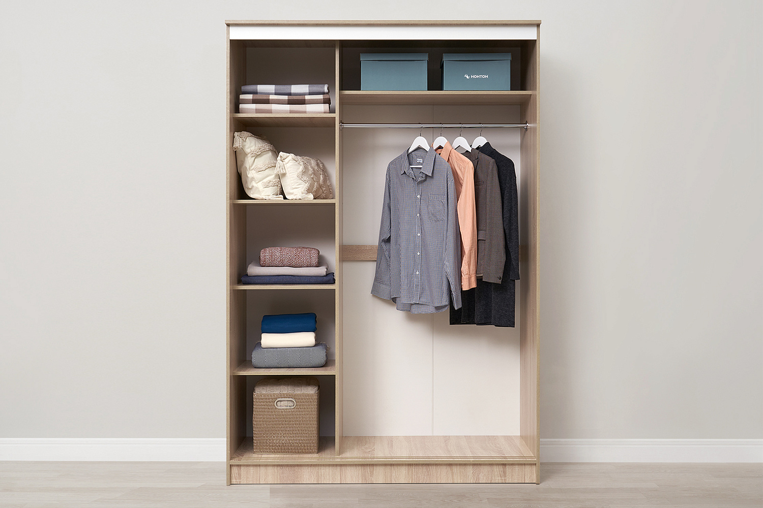 Шкаф-купе Сакура 1.5 м дуб сонома / белый