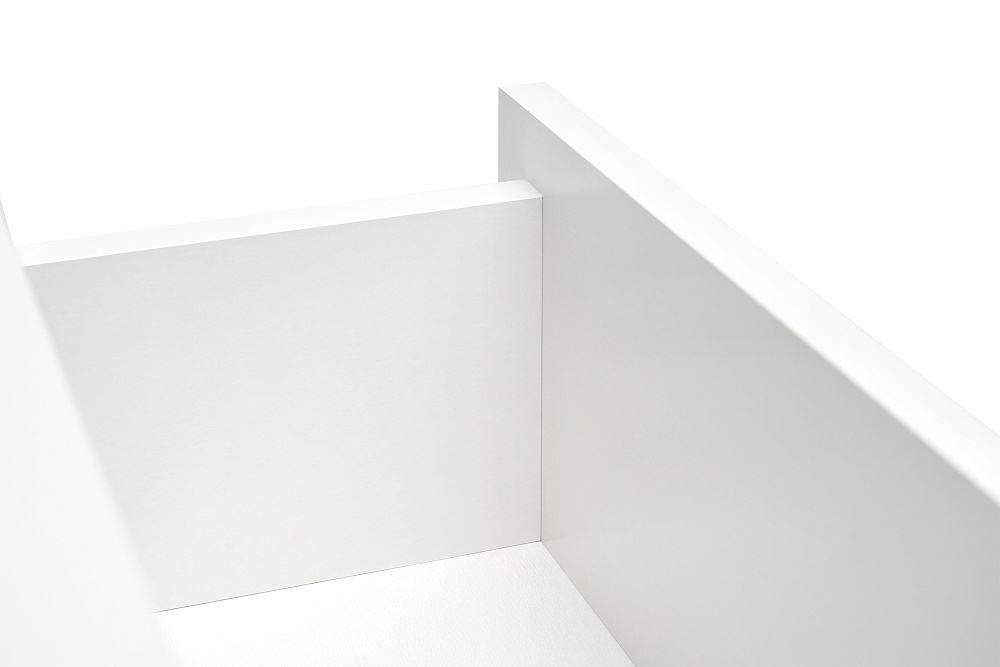 Тумба высокая Ника белый гладкий