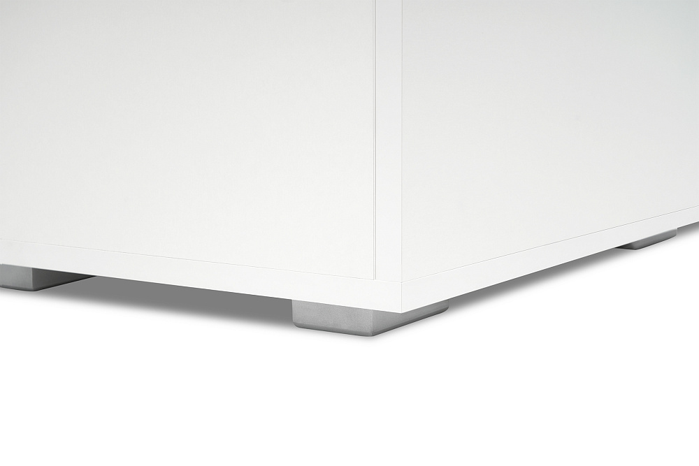 Тумба высокая Ника белый гладкий