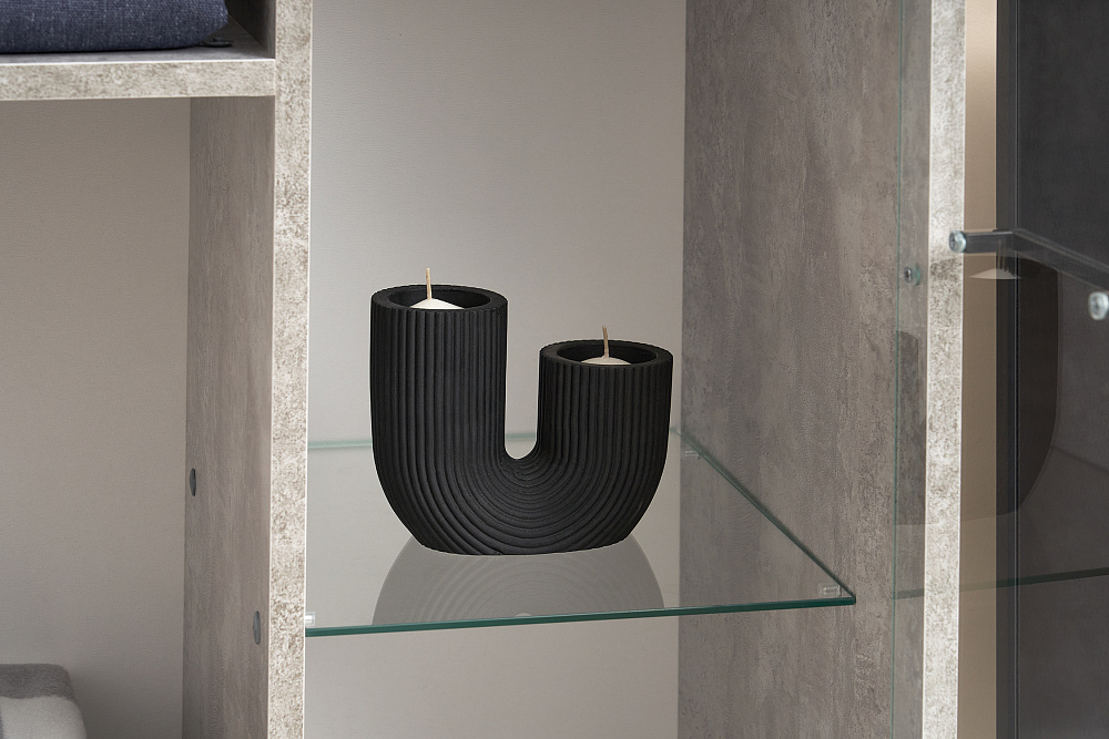 Гостиная Мартин белый / цемент светлый