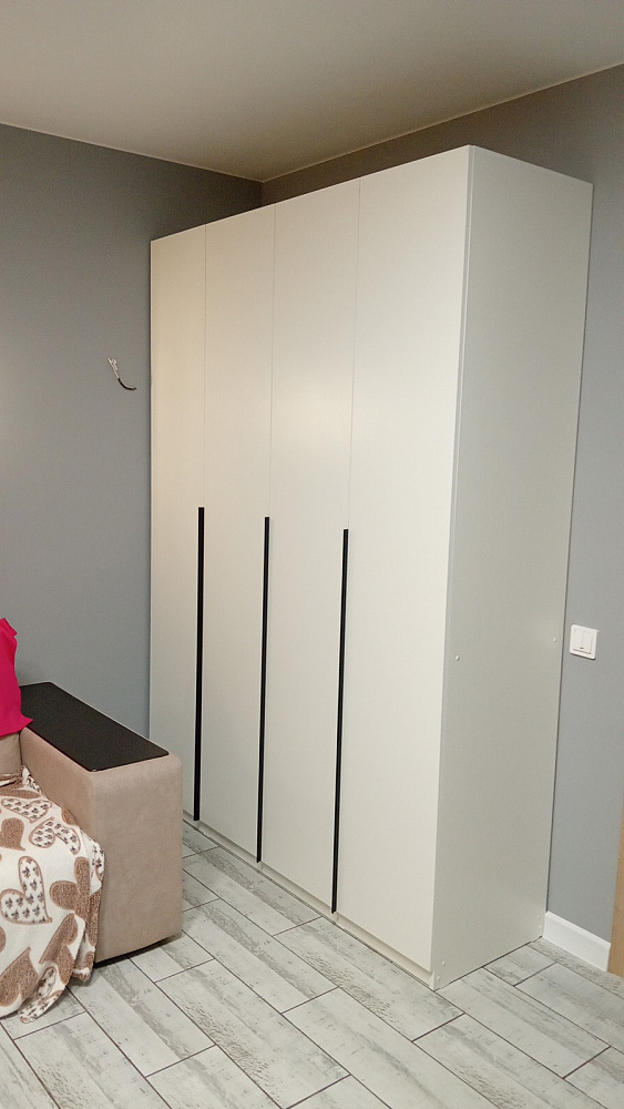 Шкаф 4-х створчатый Тивина графит серый