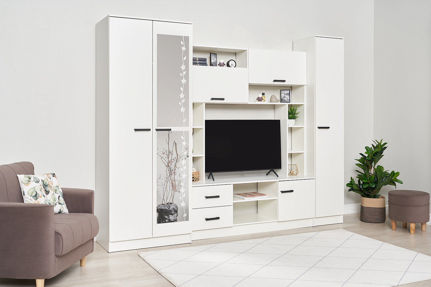 Гостиная Марта-11 белая