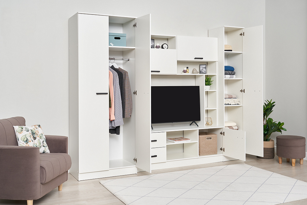 Гостиная Марта-11 белая