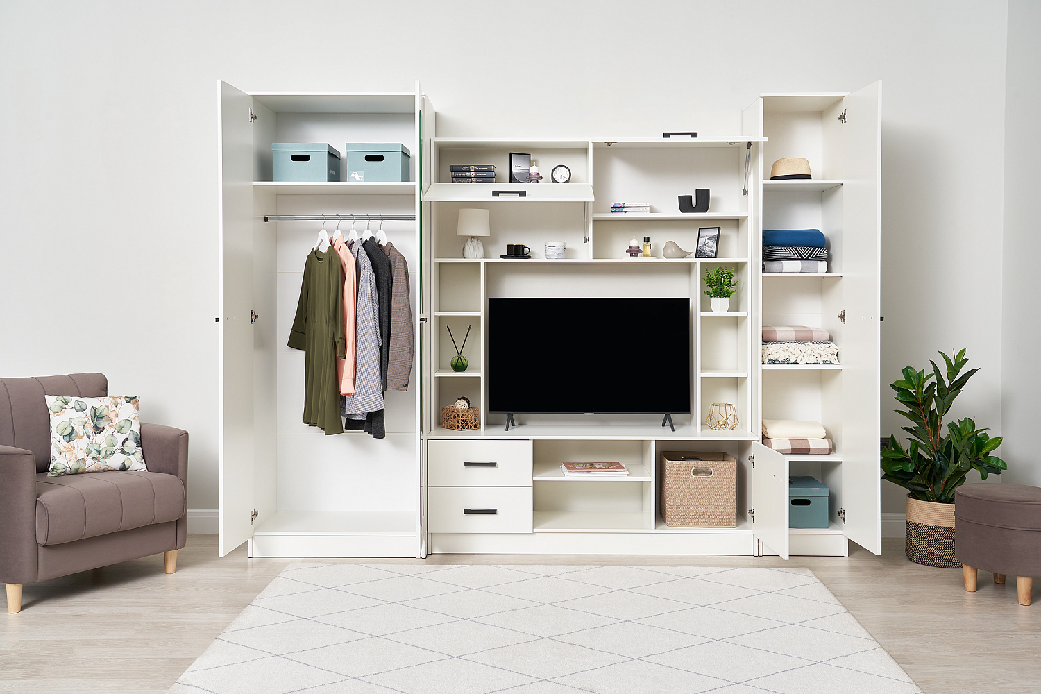 Гостиная Марта-11 белая