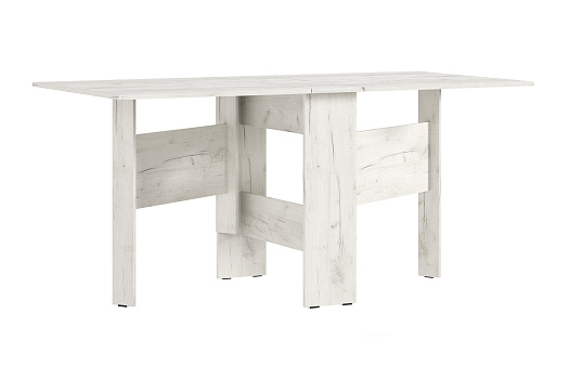 Стол-книжка обеденный дуб крафт белый