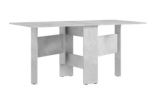 Стол-книжка обеденный бетон светлый