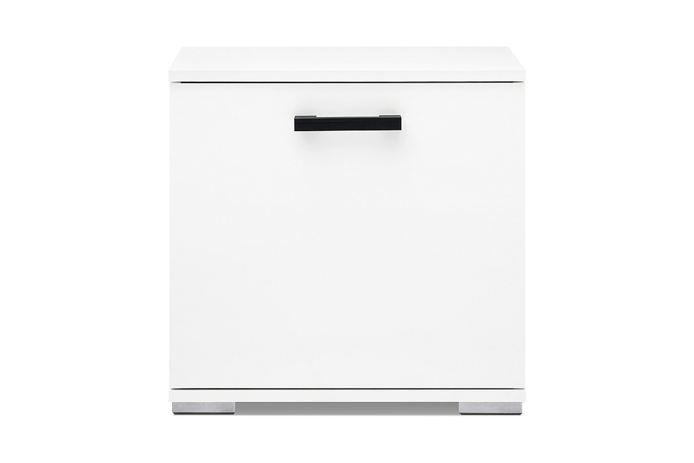 Тумба малая Ника белый гладкий