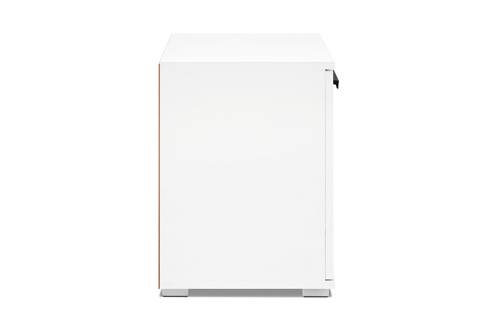 Тумба малая Ника белый гладкий