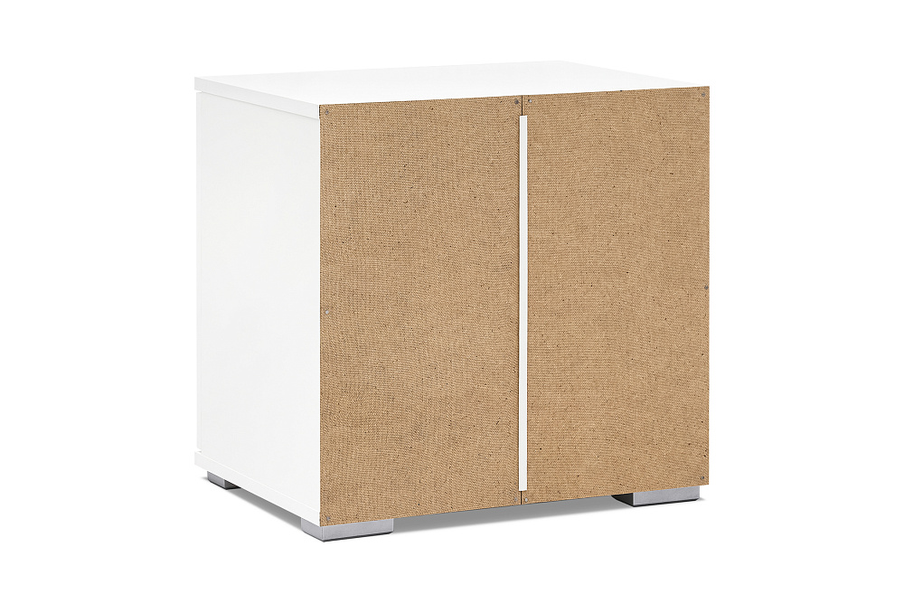 Тумба малая Ника белый гладкий