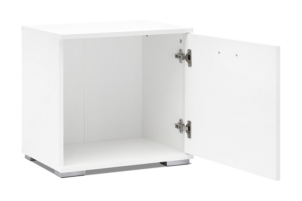 Тумба малая Ника белый гладкий