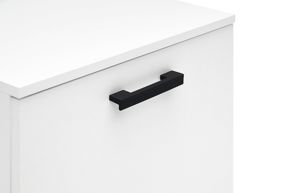 Тумба малая Ника белый гладкий