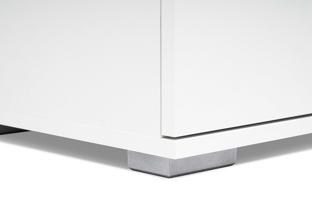 Тумба малая Ника белый гладкий