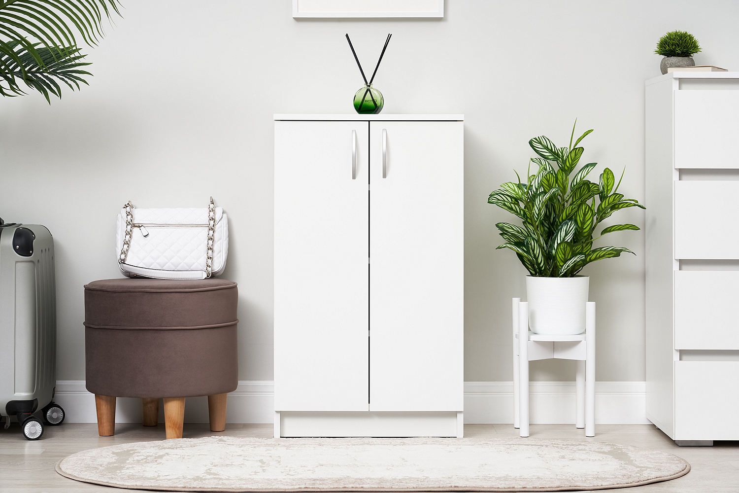 Тумба для обуви Эва белый