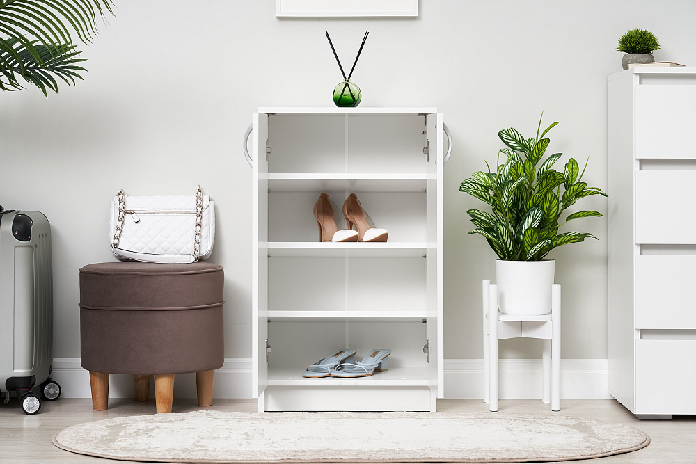 Тумба для обуви Эва белый