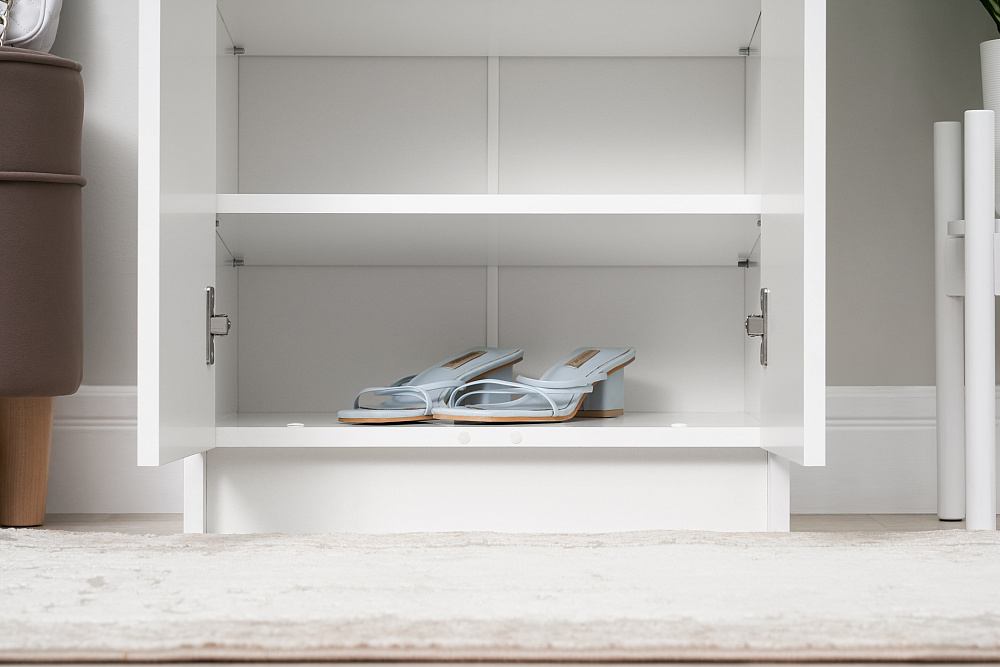 Тумба для обуви Эва белый