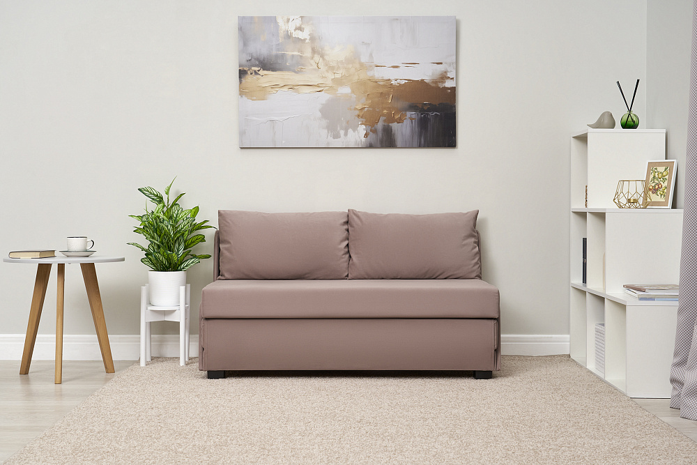 Диван откидной Немо розовый