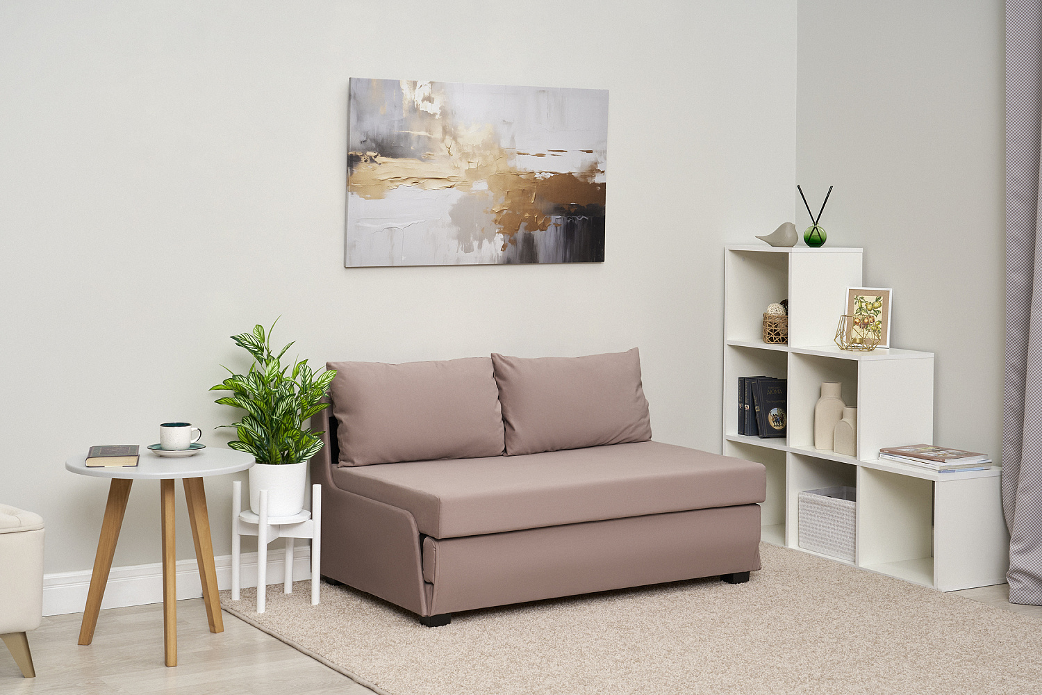 Диван откидной Немо розовый