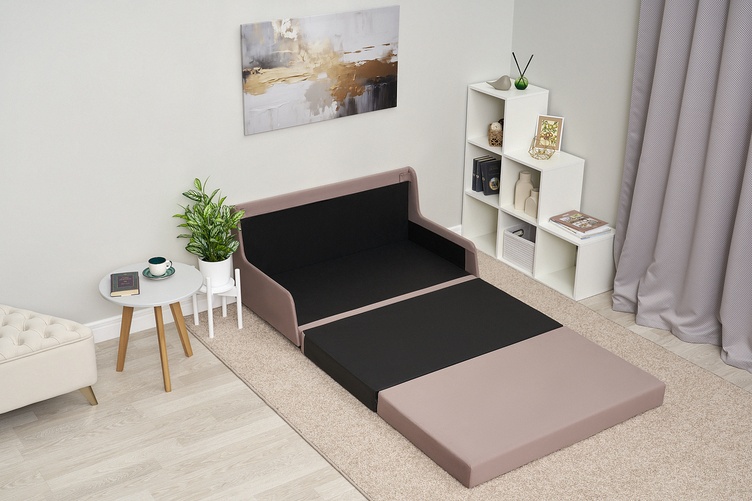 Диван откидной Немо розовый