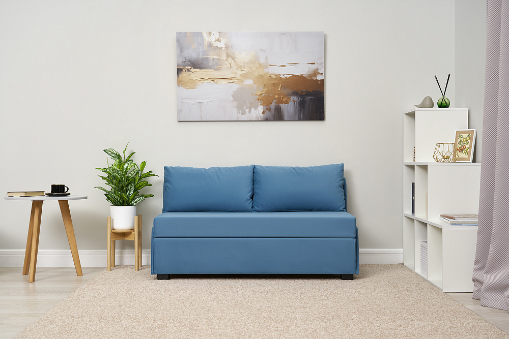 Диван откидной Немо голубой