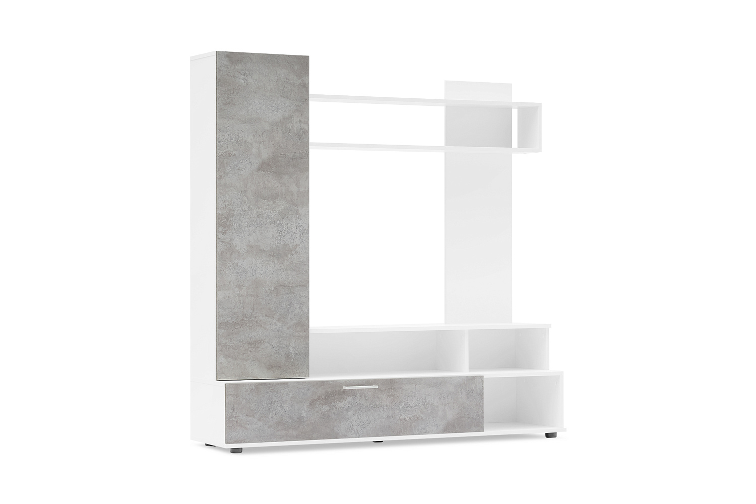 Гостиная Коста белый / цемент светлый