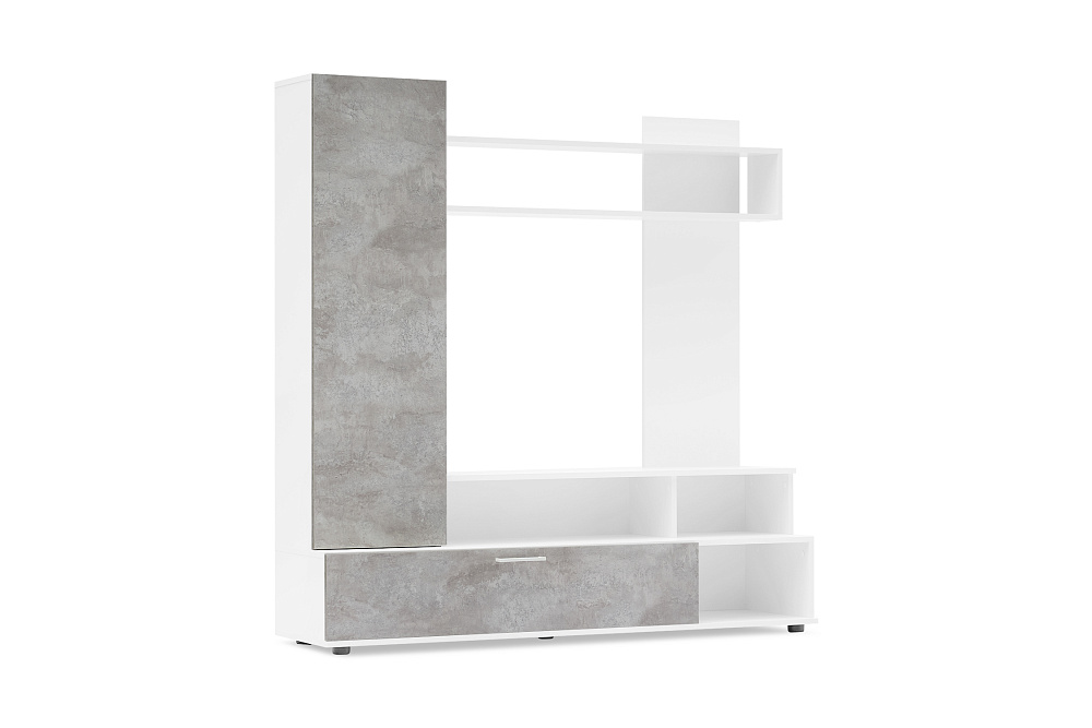 Гостиная Коста белый / цемент светлый