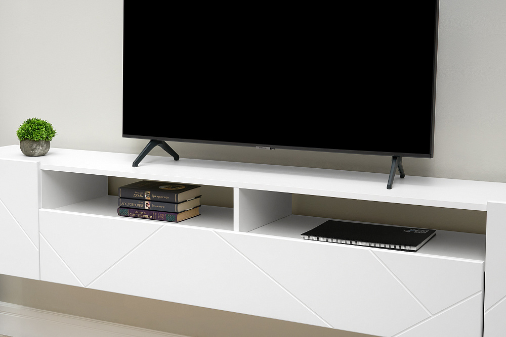 ТВ-тумба Прага New белый /софт белый