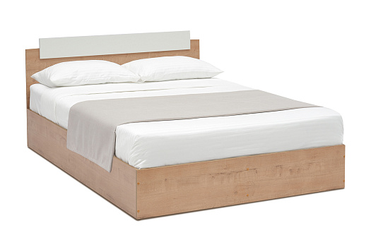 Кровать двухспальная Эко дуб вотан / белый